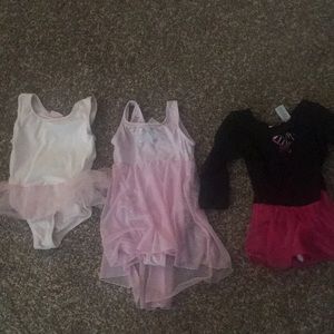 Bundle of 3 dance leotards.